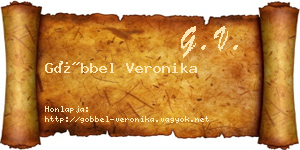 Göbbel Veronika névjegykártya